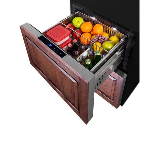 Summit Refrigerators Summit 24&quot; Wide 2-Drawer All-Refrigerator, ADA Compliant (Panels Not Included) ADRD241PNR