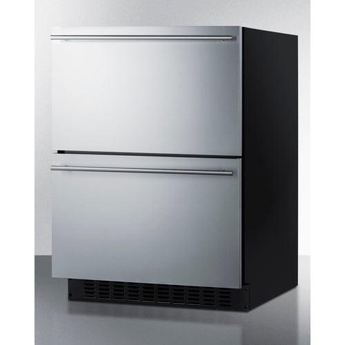 Summit Refrigerators Summit 24&quot; Wide 2-Drawer All-Refrigerator, ADA Compliant (Panels Not Included) ASDR2414PNR