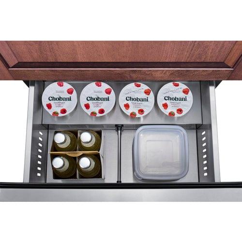 Summit Refrigerators Summit 24" Wide 2-Drawer All-Refrigerator, ADA Compliant (Panels Not Included) ASDR2414PNR