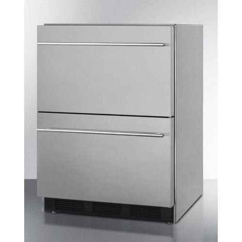 Summit All-Refrigerator Summit 24" Wide 2-Drawer All-Refrigerator SP6DBS2D7