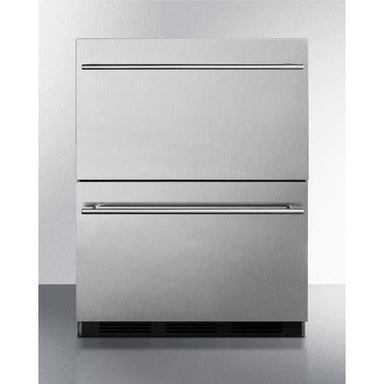 Summit All-Refrigerator Summit 24" Wide 2-Drawer All-Refrigerator SP6DBS2D7