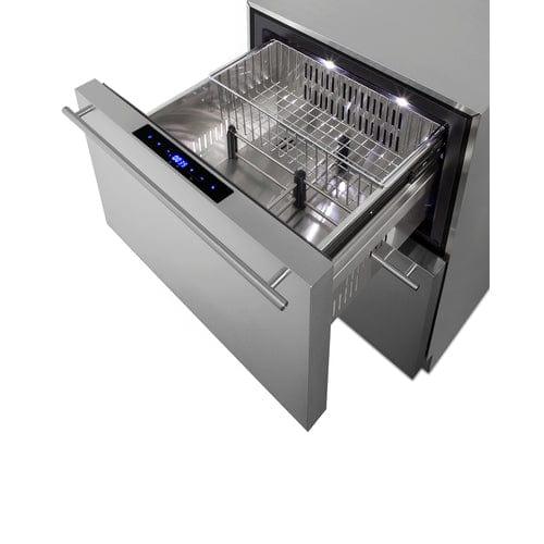 Summit Refrigerators Summit 24" Wide 2-Drawer Refrigerator-Freezer, ADA Compliant ADRF244CSS