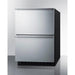 Summit Refrigerators Summit 24" Wide 2-Drawer Refrigerator-Freezer (Panels Not Included) ADRF244PNR