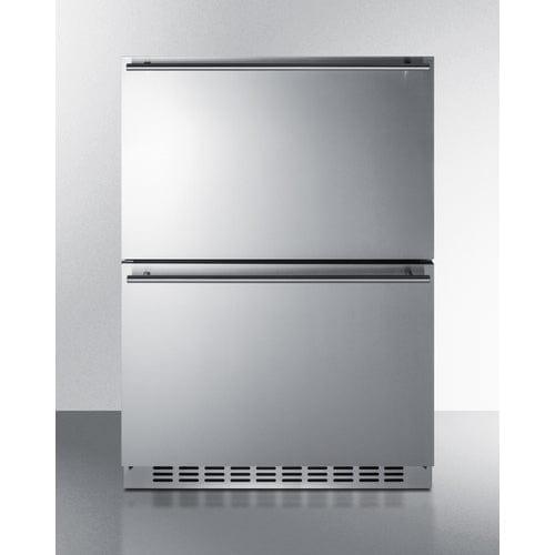 Summit Refrigerator-Freezer Summit 24" Wide 2-Drawer Refrigerator-Freezer SPRF34D7