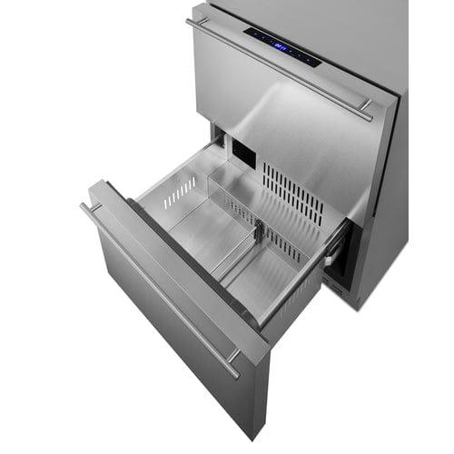 Summit Refrigerator-Freezer Summit 24" Wide 2-Drawer Refrigerator-Freezer SPRF34D7