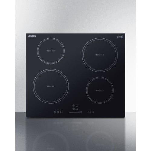 Summit Summit 24" Wide 208-240V 4-Zone Induction Cooktop SINC4B241B