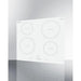 Summit Summit 24" Wide 208-240V 4-Zone Induction Cooktop SINC4B242W