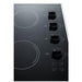 Summit Summit 24" Wide 230V 4-Burner Radiant Cooktop CR425BL