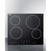 Summit Summit 24" Wide 230V 4-Burner Radiant Cooktop CR4B23T5B