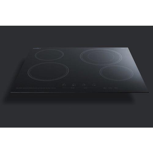 Summit Summit 24" Wide 230V 4-Burner Radiant Cooktop CR4B23T5B