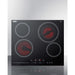 Summit Summit 24" Wide 230V 4-Burner Radiant Cooktop CR4B23T5B