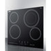 Summit Summit 24" Wide 230V 4-Burner Radiant Cooktop CR4B23T5B