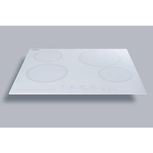 Summit Summit 24&quot; Wide 230V 4-Burner Radiant Cooktop CR4B23T6W