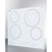 Summit Summit 24" Wide 230V 4-Burner Radiant Cooktop CR4B23T6W