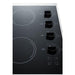Summit Summit 24" Wide 230V 4-Burner Radiant Cooktop CRS426BL