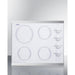 Summit Summit 24" Wide 230V 4-Burner Radiant Cooktop CRS426WH