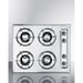 Summit Gas Cooktop Summit 24" Wide 4-Burner Gas Cooktop ZNL033