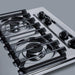 Summit Gas Cooktop Summit 24" Wide 4-Burner Natural Gas Cooktop (Brushed Chrome) ZTL033S