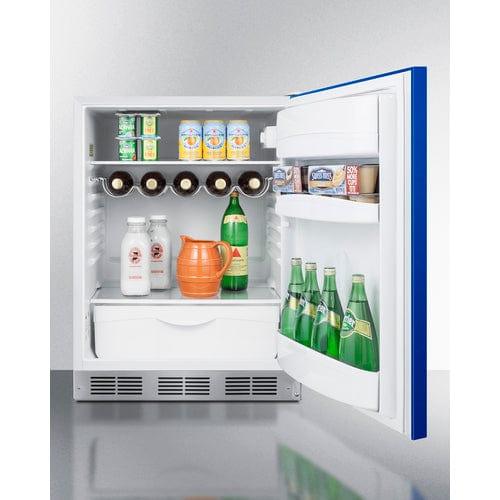 Summit Refrigerators Summit 24&quot; Wide All-Refrigerator, ADA Compliant BAR611WHBADA