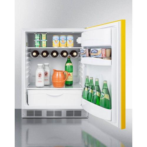 Summit Refrigerators Summit 24&quot; Wide All-Refrigerator, ADA Compliant BAR611WHYADA