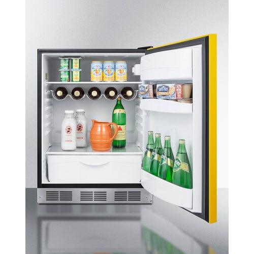 Summit Refrigerators Summit 24&quot; Wide All-Refrigerator, ADA Compliant BAR631BKYADA