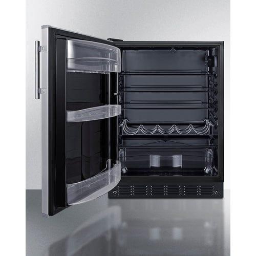 Summit Refrigerators Summit 24" Wide All-Refrigerator, ADA Compliant FF6BK2SSADALHD