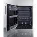 Summit Refrigerators Summit 24" Wide All-Refrigerator, ADA Compliant FF6BK2SSADALHD