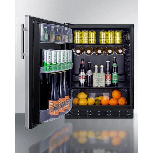 Summit Refrigerators Summit 24" Wide All-Refrigerator, ADA Compliant FF6BK2SSADALHD