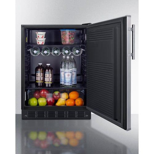 Summit All-Refrigerator Summit 24&quot; Wide All-Refrigerator, ADA Compliant FF708BL7SSADA