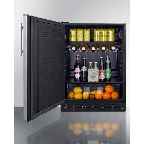 Summit All-Refrigerator Summit 24&quot; Wide All-Refrigerator, ADA Compliant FF708BL7SSADALHD