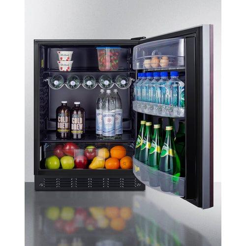 Summit Refrigerators Summit 24" Wide All-Refrigerator, ADA Compliant (Panel Not Included) FF6BK2SSIFADA