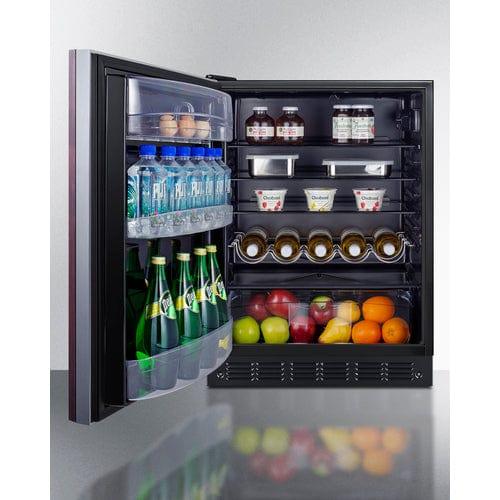 Summit Refrigerators Summit 24&quot; Wide All-Refrigerator, ADA Compliant (Panel Not Included) FF6BK2SSIFADALHD