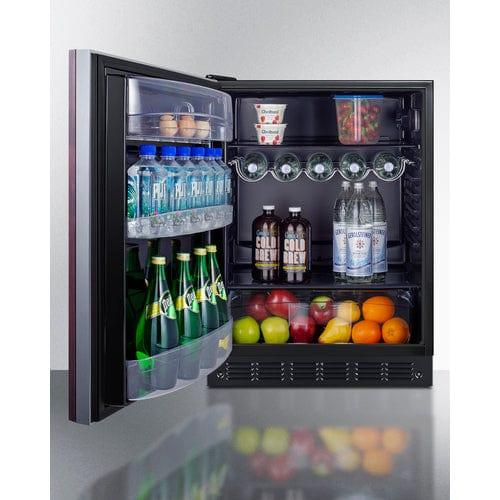 Summit Refrigerators Summit 24&quot; Wide All-Refrigerator, ADA Compliant (Panel Not Included) FF6BK2SSIFADALHD