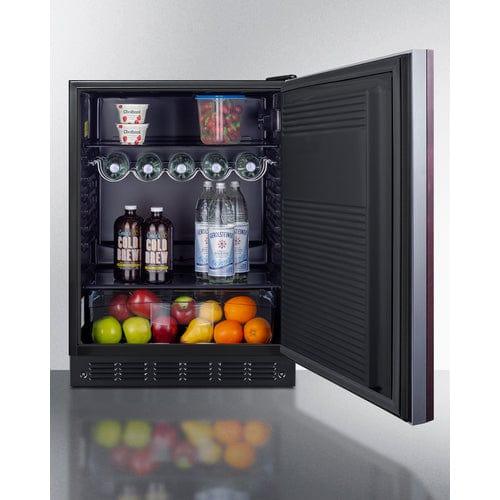 Summit Refrigerators Summit 24&quot; Wide All-Refrigerator, ADA Compliant (Panel Not Included) FF708BLSSIFADA