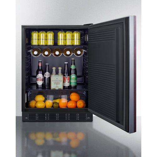 Summit Refrigerators Summit 24&quot; Wide All-Refrigerator, ADA Compliant (Panel Not Included) FF708BLSSIFADA