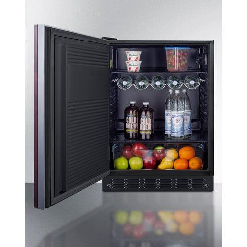 Summit Refrigerators Summit 24&quot; Wide All-Refrigerator, ADA Compliant (Panel Not Included) FF708BLSSIFADALHD