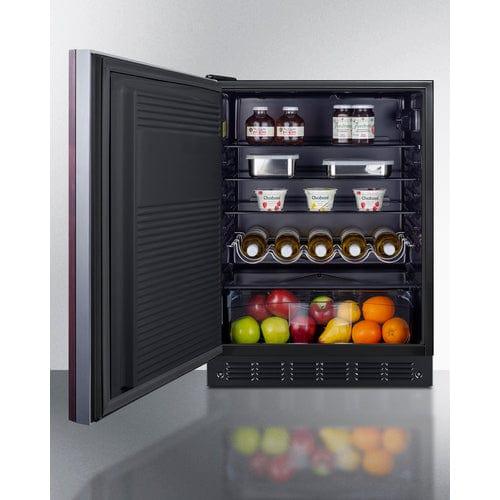 Summit Refrigerators Summit 24&quot; Wide All-Refrigerator, ADA Compliant (Panel Not Included) FF708BLSSIFADALHD