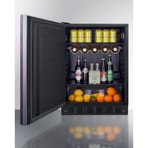Summit Refrigerators Summit 24" Wide All-Refrigerator, ADA Compliant (Panel Not Included) FF708BLSSIFADALHD