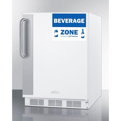 Summit All-Refrigerator Summit 24" Wide All-Refrigerator, ADA Height FF6W7BZADA