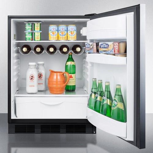 Summit Refrigerators Summit 24&quot; Wide All-Refrigerator FF63BKSSHH