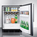 Summit Refrigerators Summit 24" Wide All-Refrigerator FF63BKSSHV