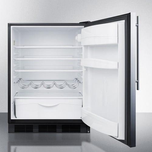 Summit Refrigerators Summit 24" Wide All-Refrigerator FF63BKSSHV