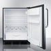 Summit Refrigerators Summit 24" Wide All-Refrigerator FF63BKSSTB