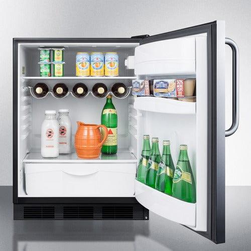 Summit Refrigerators Summit 24" Wide All-Refrigerator FF63BKSSTB