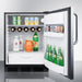 Summit Refrigerators Summit 24" Wide All-Refrigerator FF63BKSSTB