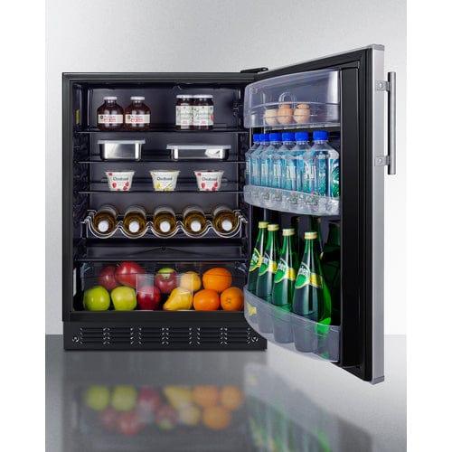 Summit Refrigerators Summit 24&quot; Wide All-Refrigerator FF6BK2SS