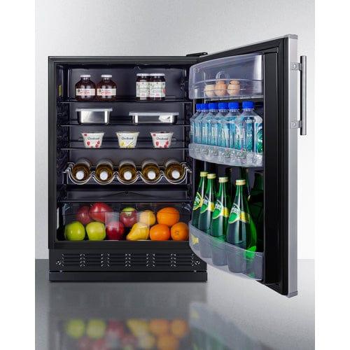 Summit Refrigerators Summit 24&quot; Wide All-Refrigerator FF6BK2SSRS