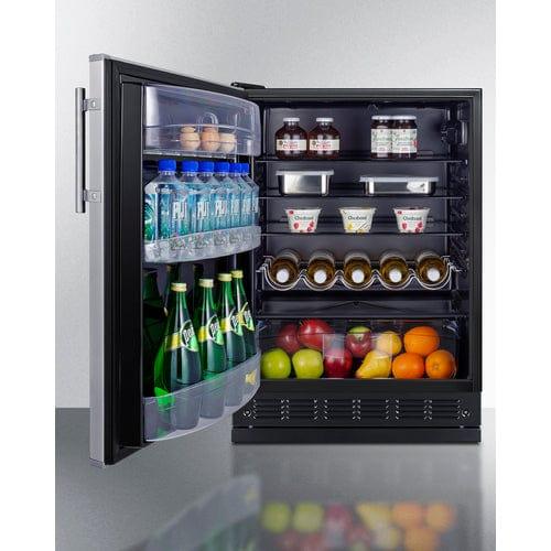 Summit Refrigerators Summit 24" Wide All-Refrigerator FF6BK2SSRSLHD