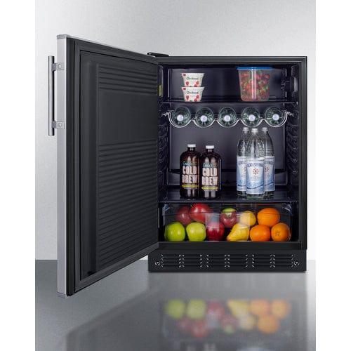 Summit All-Refrigerator Summit 24" Wide All-Refrigerator FF708BL7SSLHD