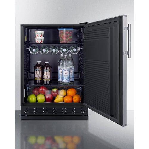 Summit Refrigerators Summit 24" Wide All-Refrigerator FF708BLSSRS